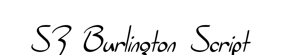 SF Burlington Script Font Download Free